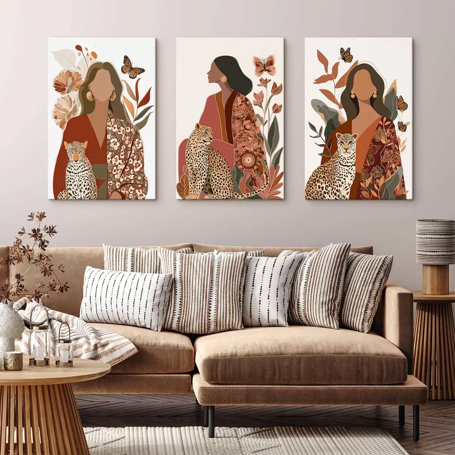 Obraz Zestaw kosmetyków z ekstraktami roślinnymi m30230