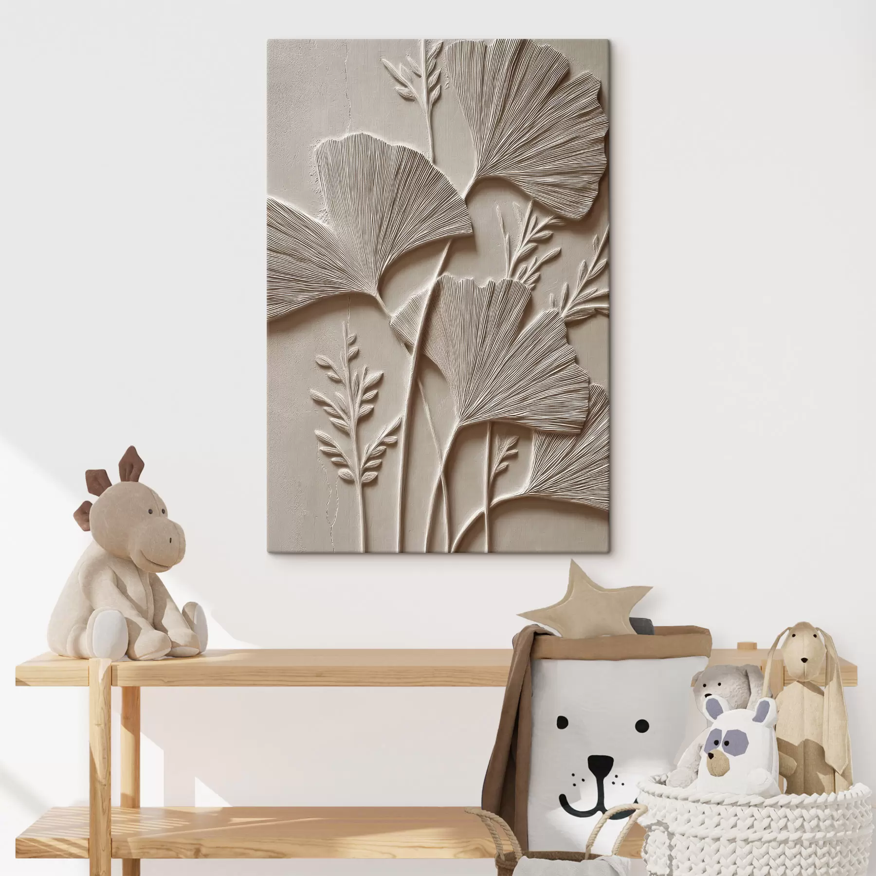 Obraz Botaniczna faktura ścienna s48449