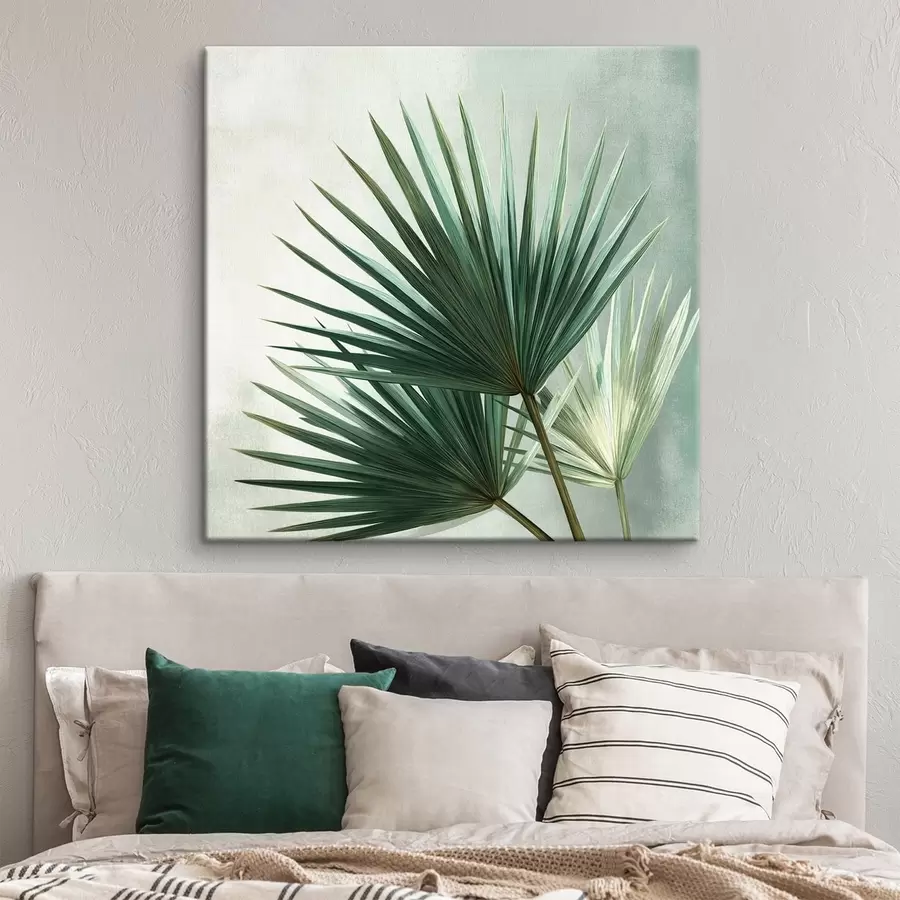 Obraz Kompozycja z liści palmowych s48465