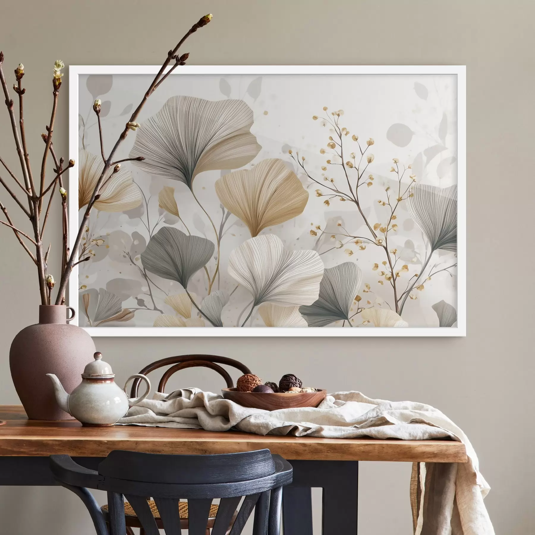 Fototapeta Delikatne kwiaty w kolorze kości słoniowej f48486