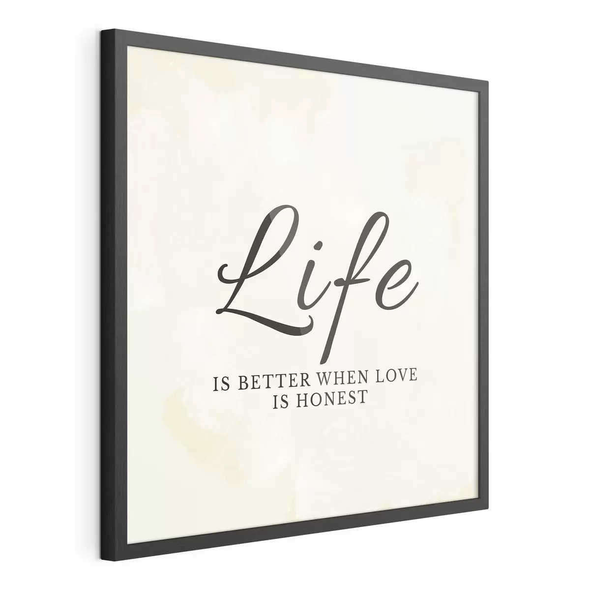 Plakat Tekst „Life” na jasnym, teksturowanym tle f48029