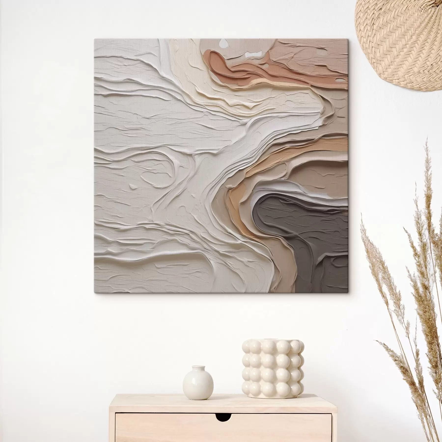 Obraz Abstrakcyjna kompozycja naśladująca malarstwo s48507