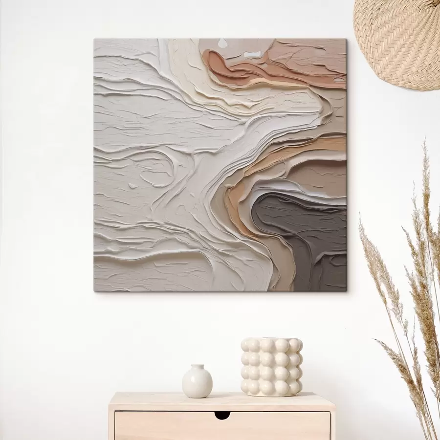 Obraz Abstrakcyjna kompozycja naśladująca malarstwo s48507