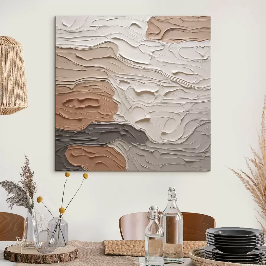 Obraz Abstrakcyjna kompozycja naśladująca malarstwo s48508