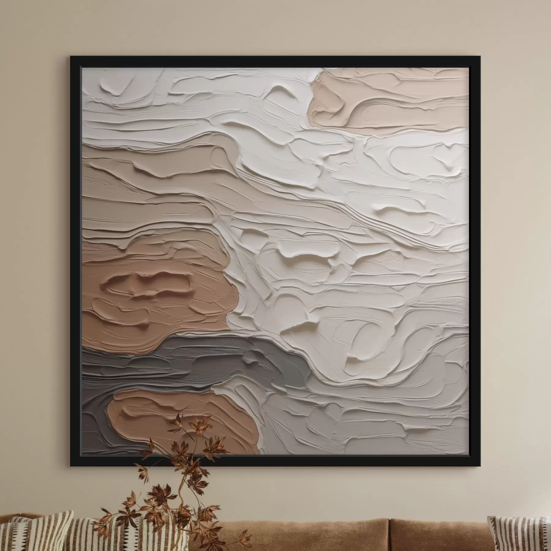 Fototapeta Abstrakcyjna kompozycja naśladująca malarstwo f48508