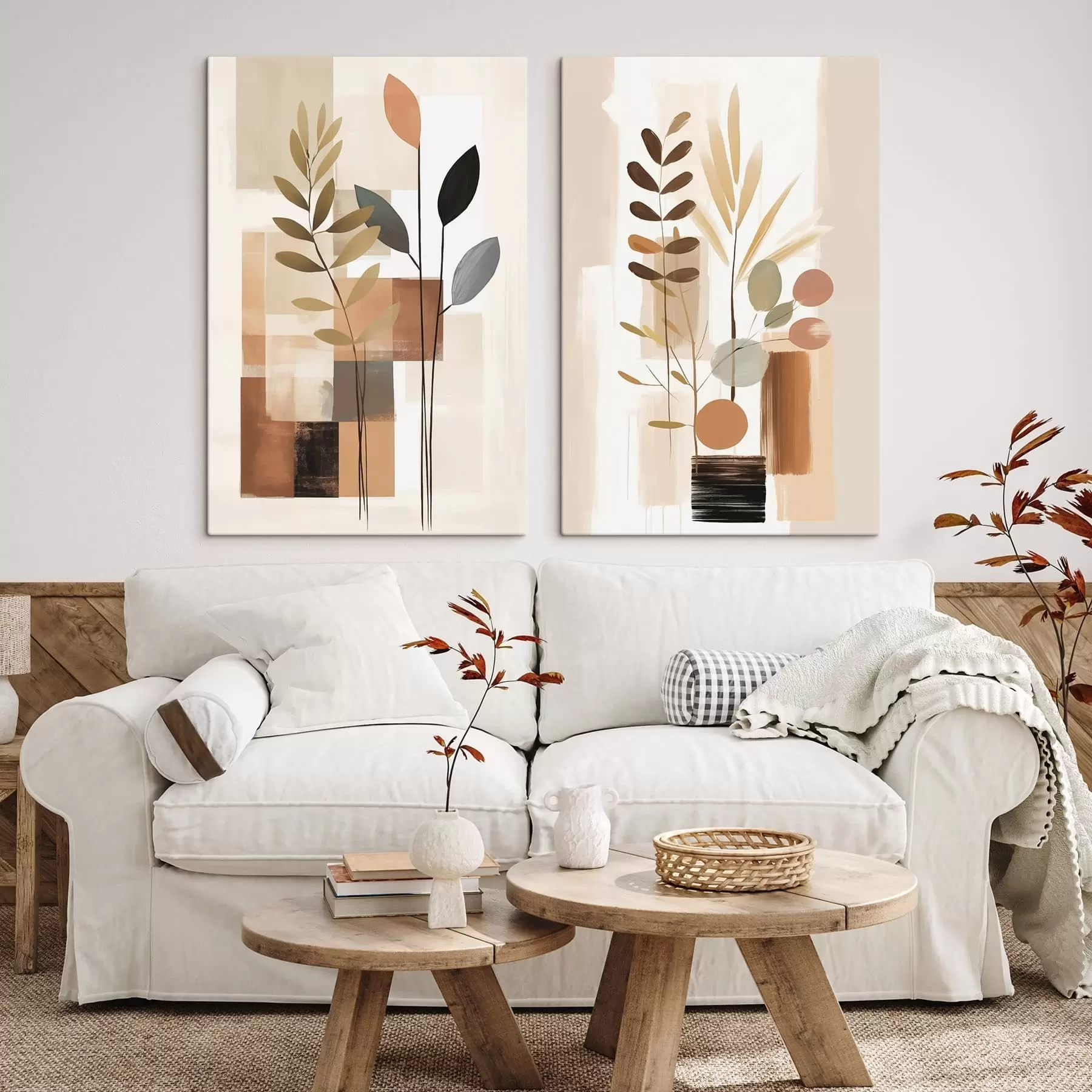 Obraz Abstrakcyjna kompozycja botaniczna m30251