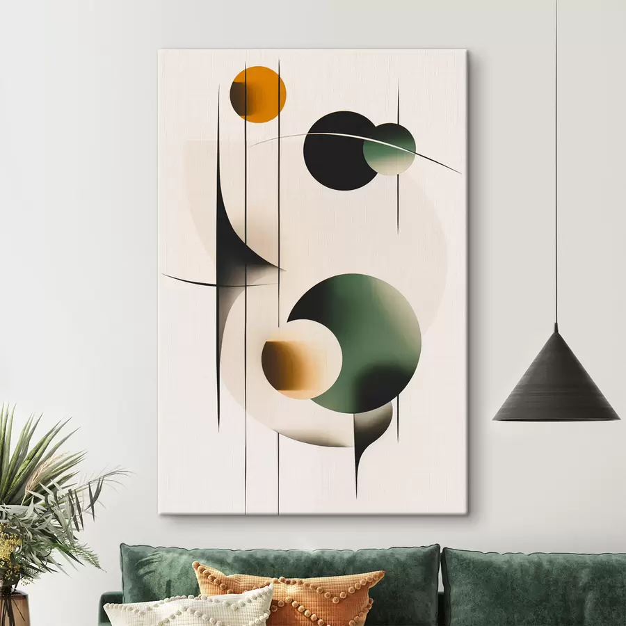 Obraz Abstrakcja z okręgami s48285