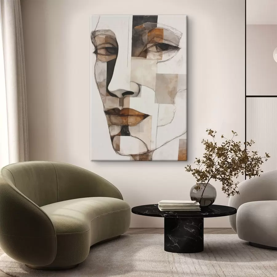 Obraz Abstrakcyjna twarz s48515