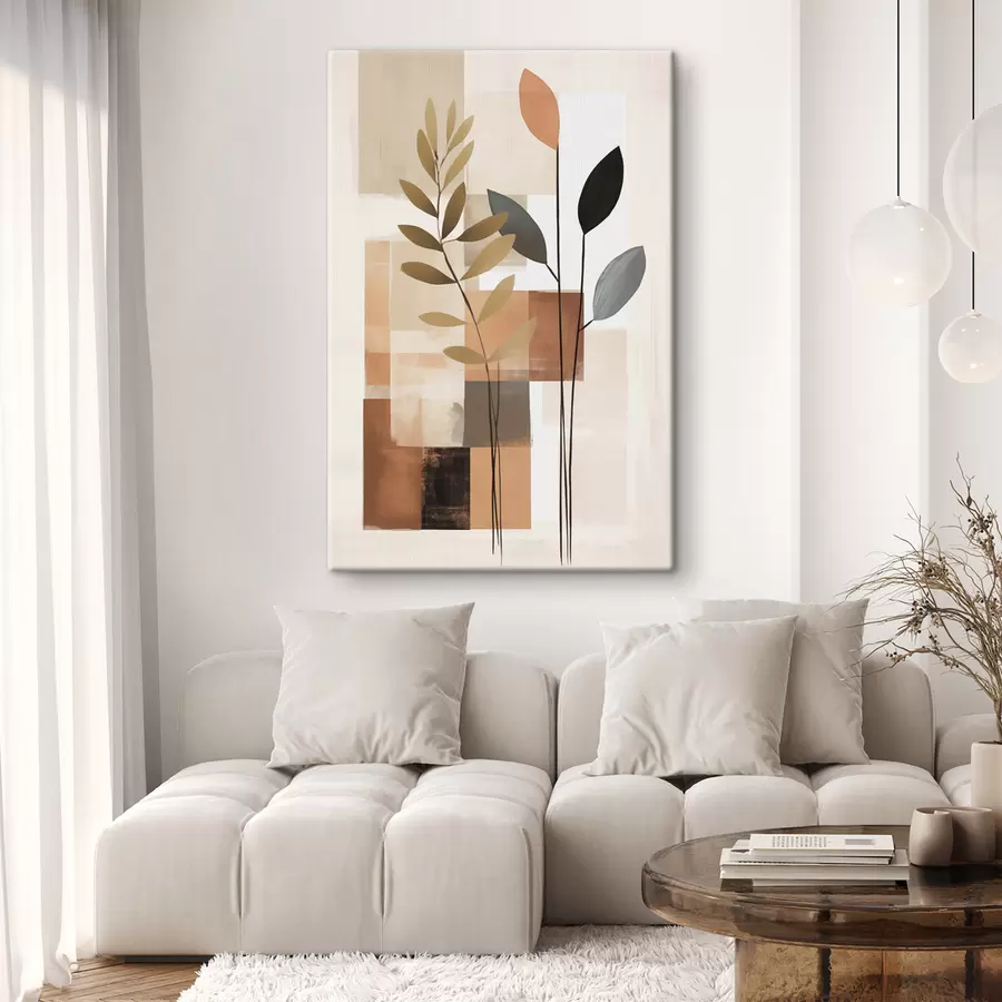 Obraz Abstrakcyjna kompozycja botaniczna s48516