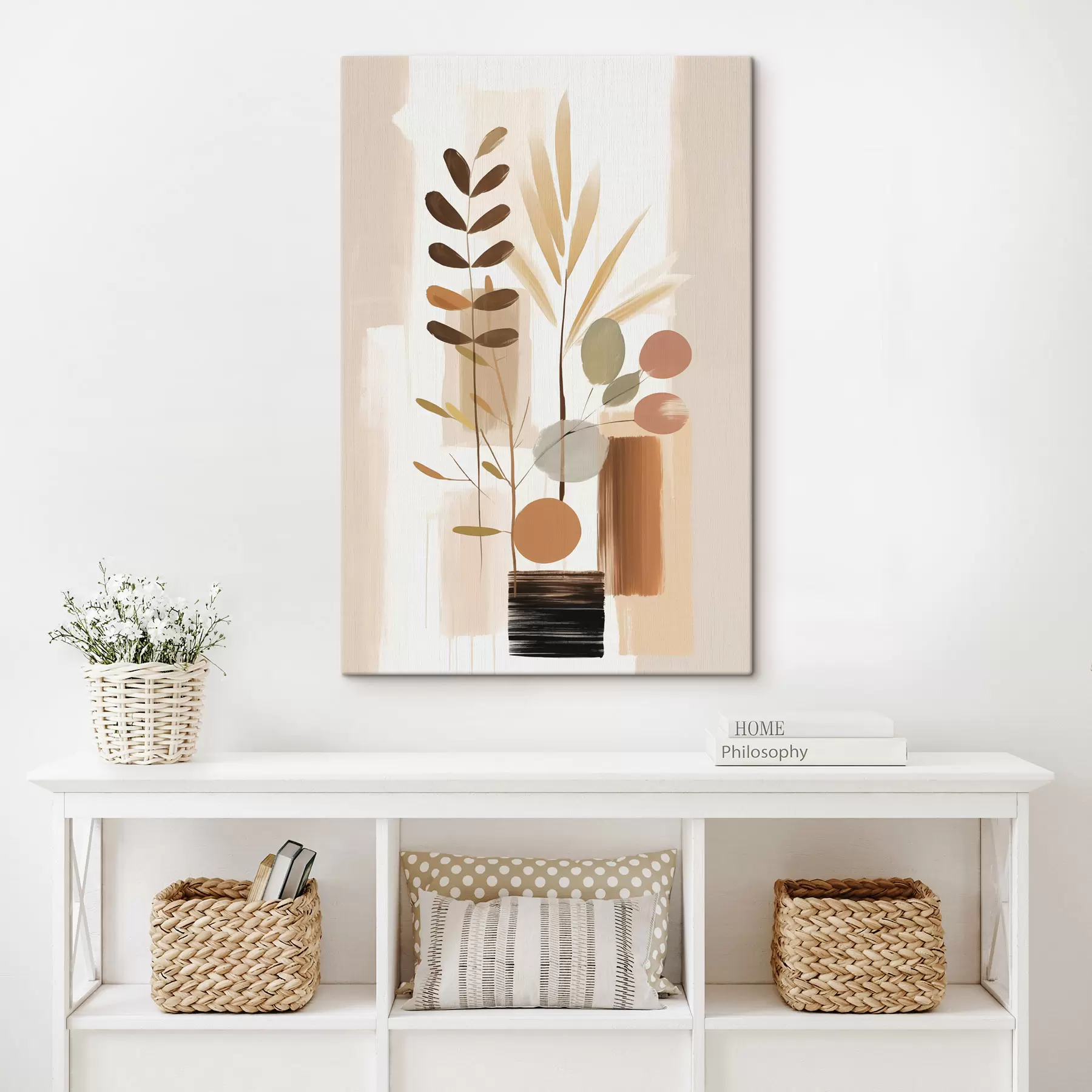 Obraz Abstrakcyjna kompozycja botaniczna s48517