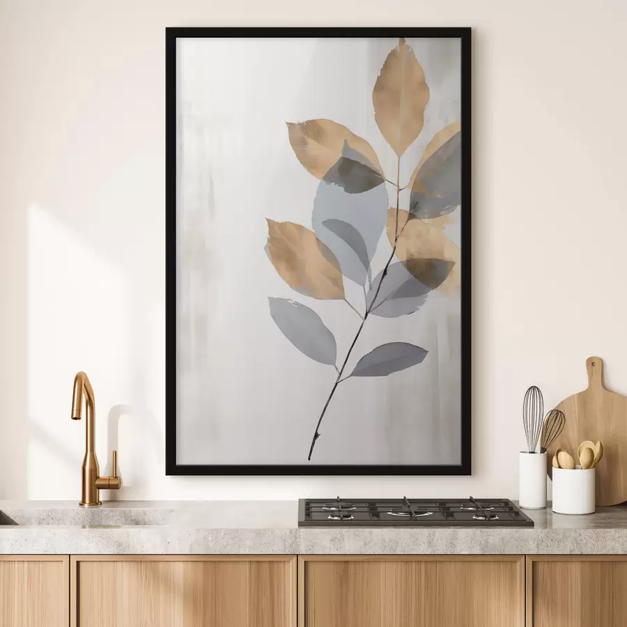 Fototapeta Minimalistyczna gałązka roślinna f48510