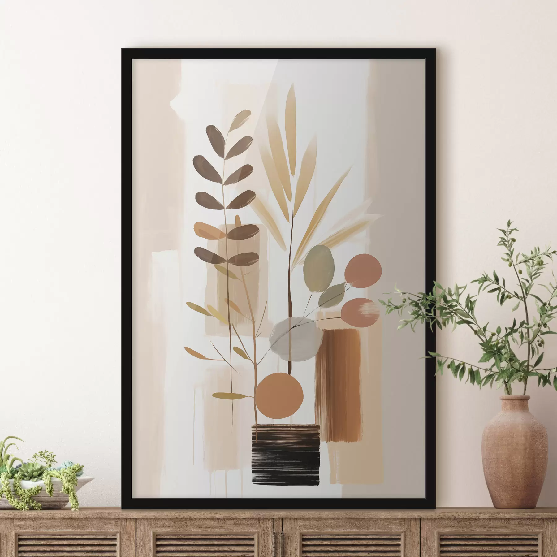 Fototapeta Abstrakcyjna kompozycja botaniczna f48517