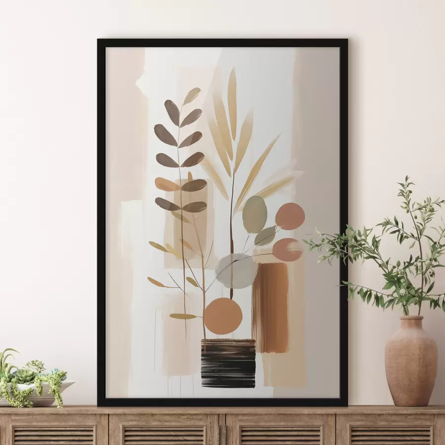 Fototapeta Abstrakcyjna kompozycja botaniczna f48517