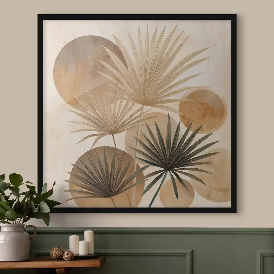 Fototapeta Abstrakcyjne liście palmy f48518