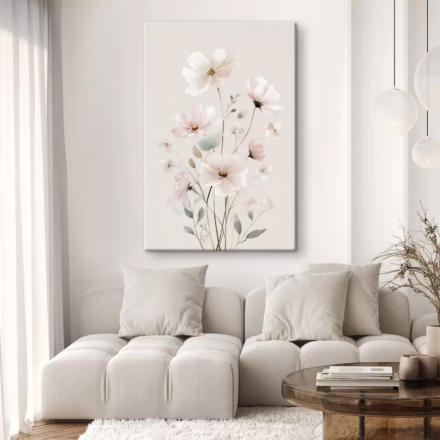 Obraz delikatne dzikie kwiaty s48533