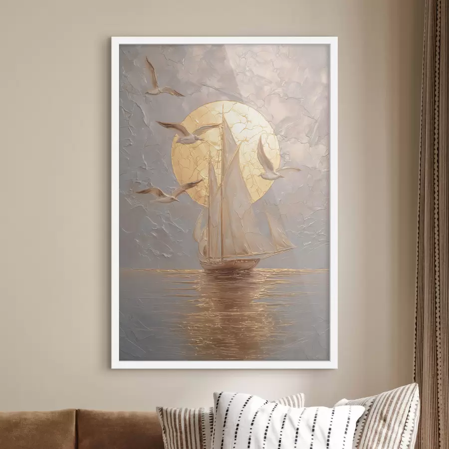 Fototapeta profil kobiety w stylu witrażu f48556