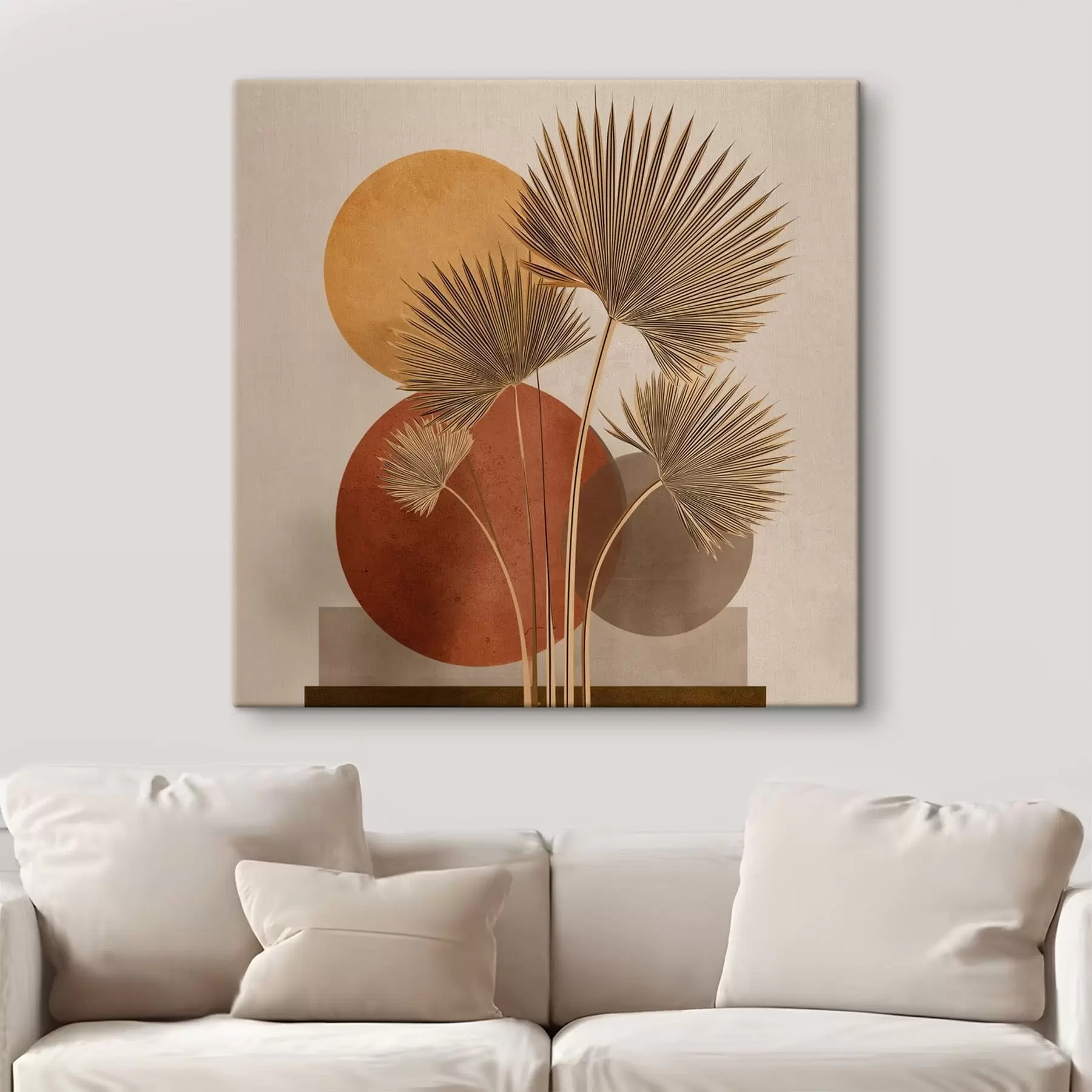 Obraz Abstrakcyjne liście palmy s48558