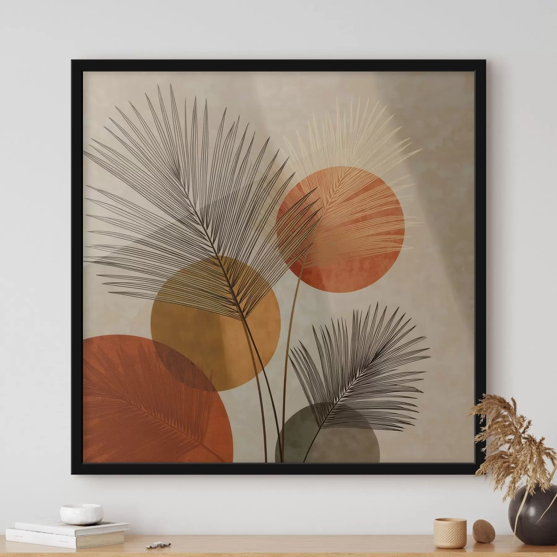 Fototapeta Abstrakcyjne liście palmy f48557