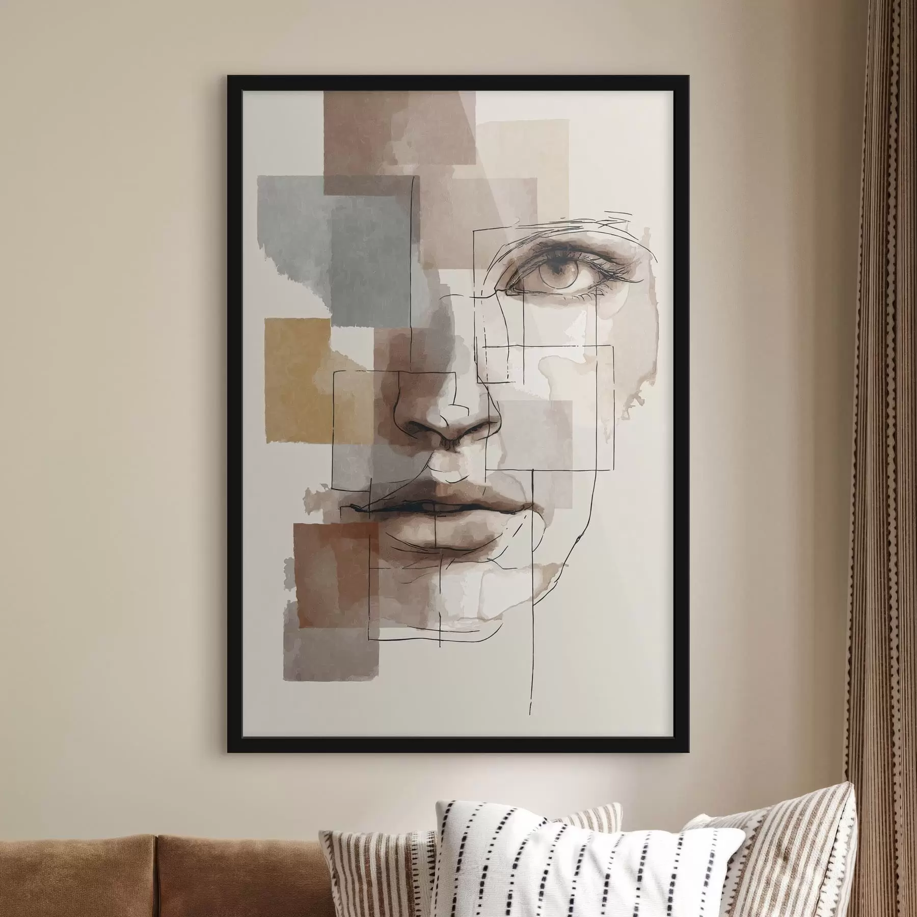 Fototapeta Abstrakcyjna twarz f48561