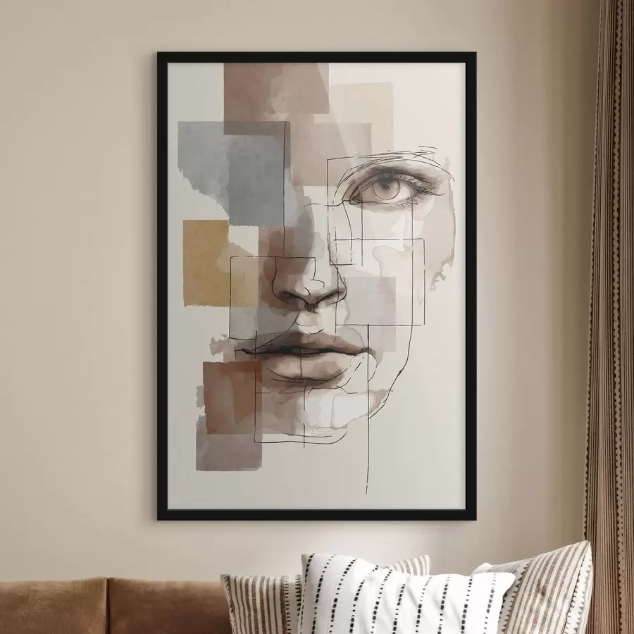 Fototapeta Abstrakcyjna twarz f48561