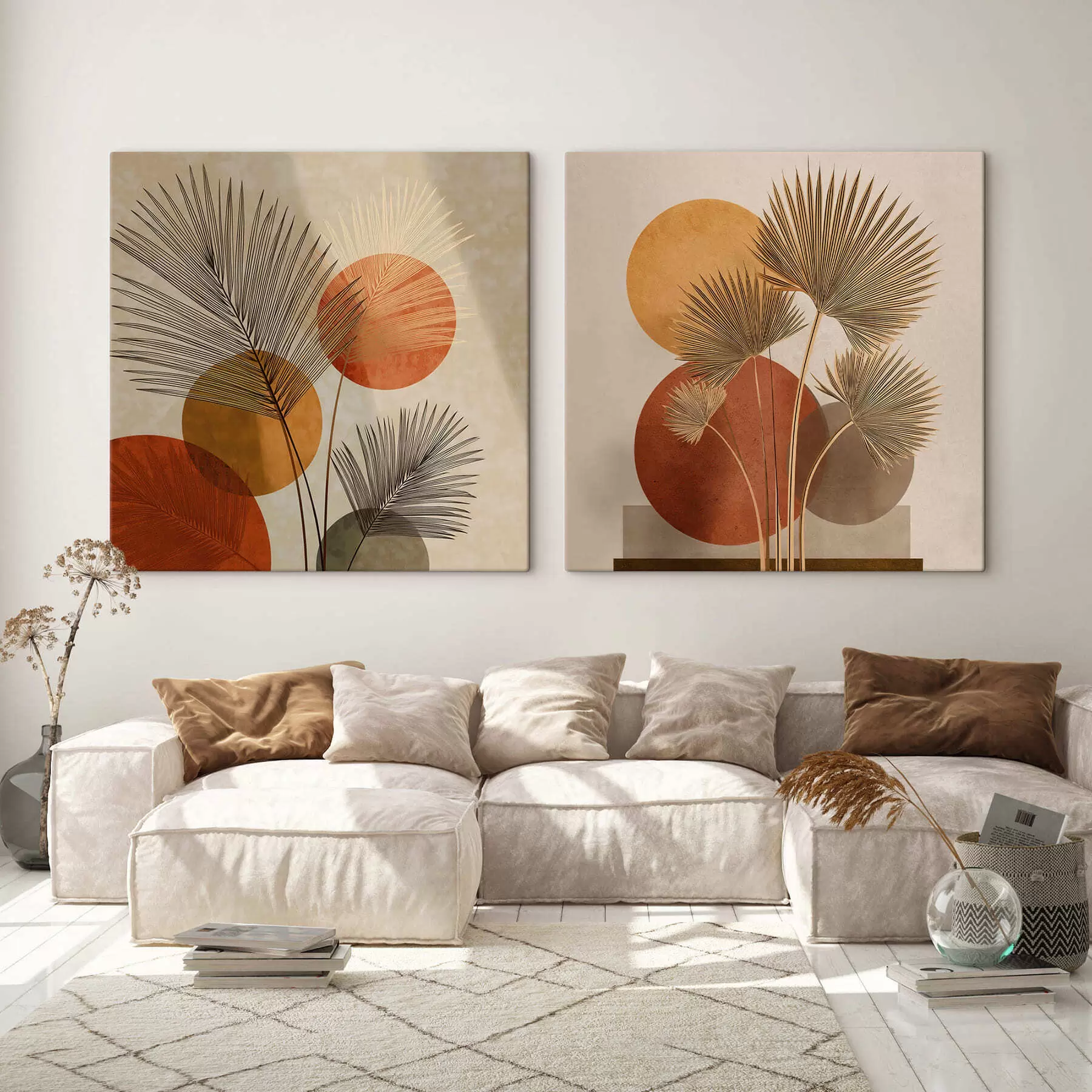 Obraz Abstrakcyjne liście palmy m30265