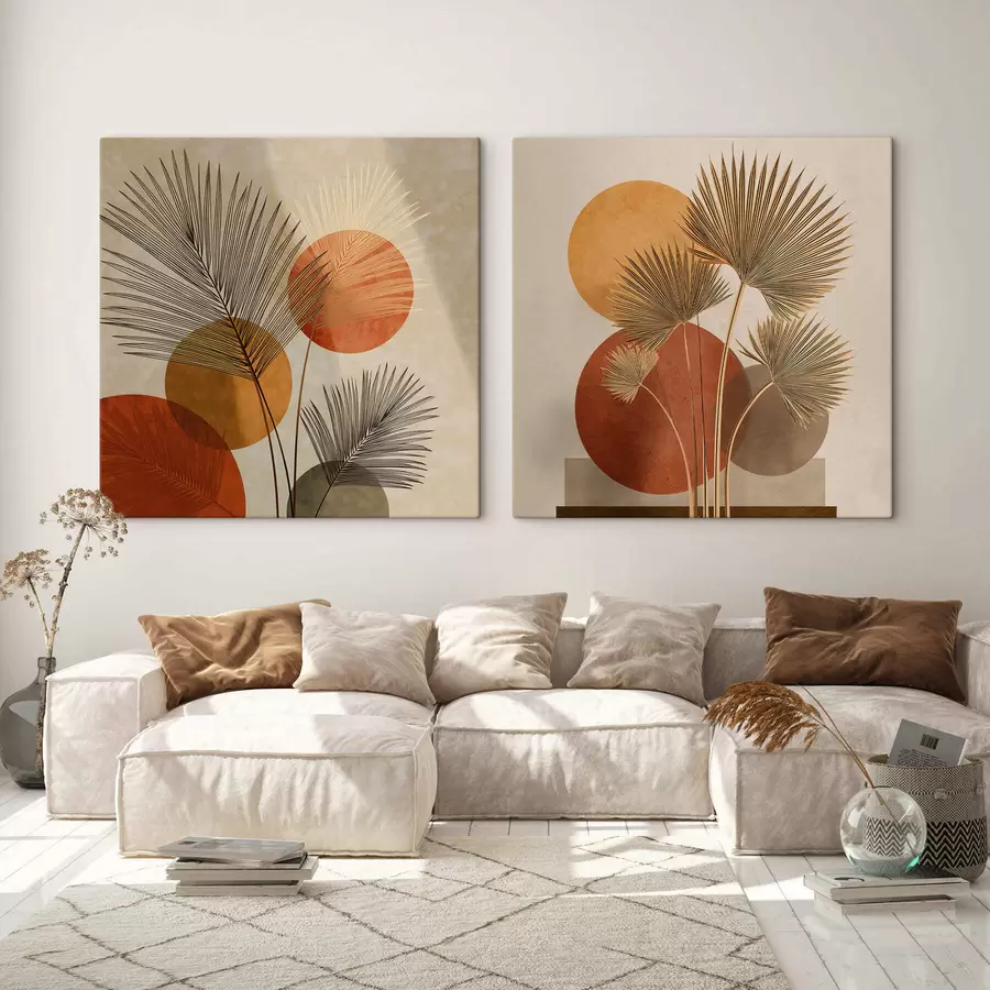 Obraz Abstrakcyjne liście palmy m30265