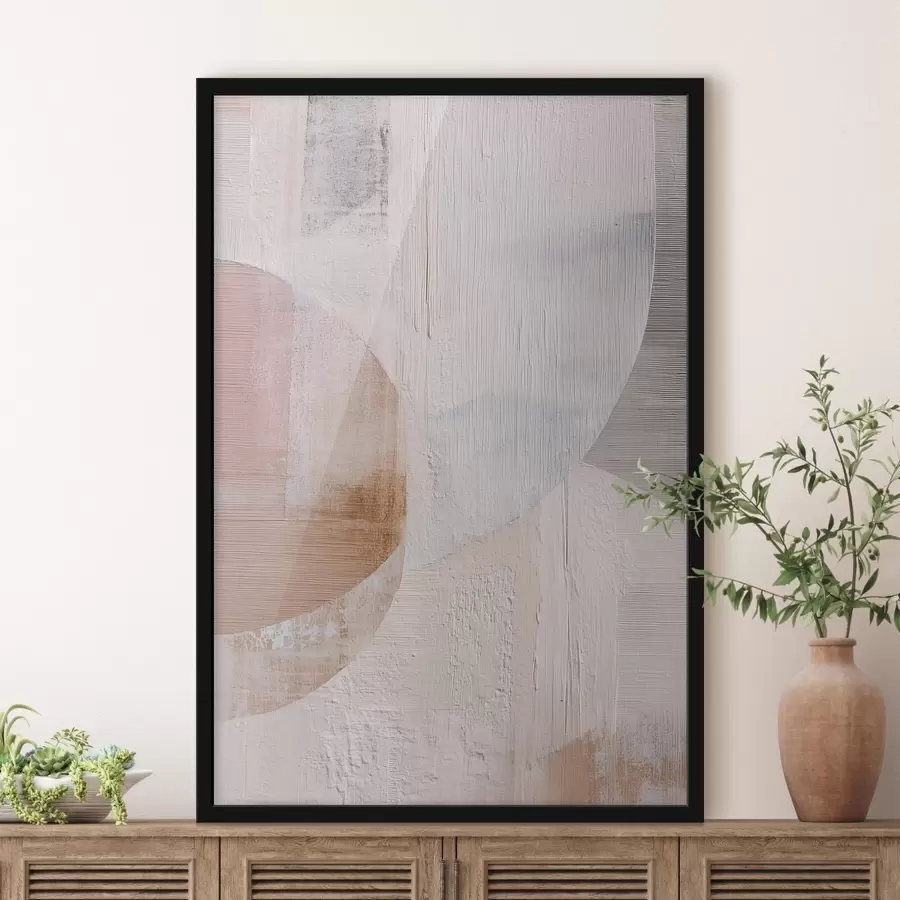 Fototapeta Teksturowane tło z nakładającymi się elementami w stylu współczesnego malarstwa f48190