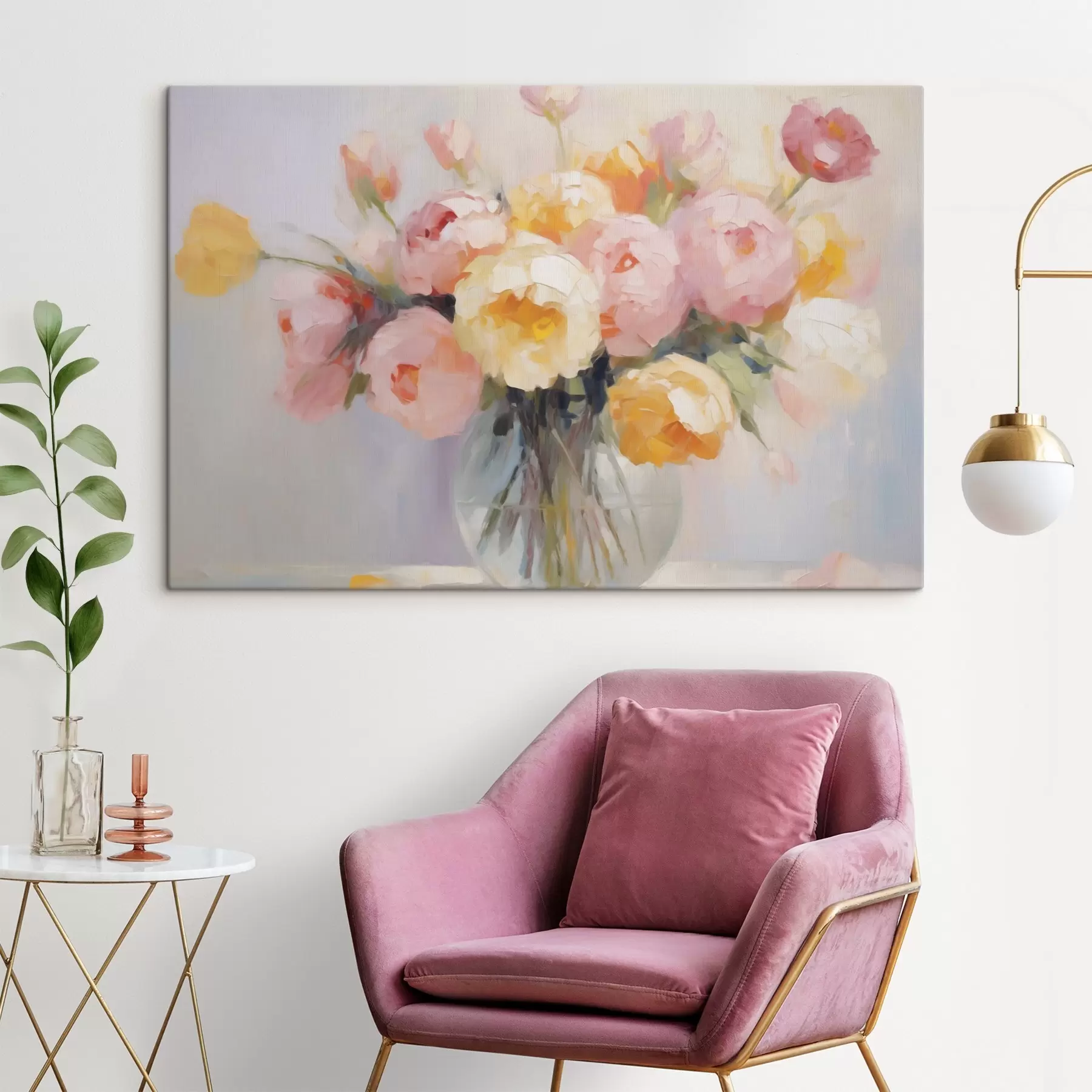 Obraz Bukiet w wazonie s48592