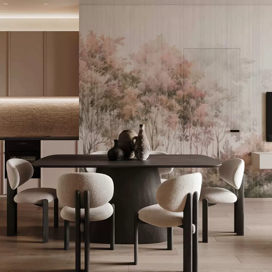 Fototapeta Lśniący las i linie w05442v2