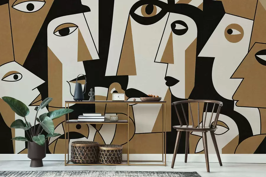 Fototapeta Twarze w stylu afrykańskim w05446v2