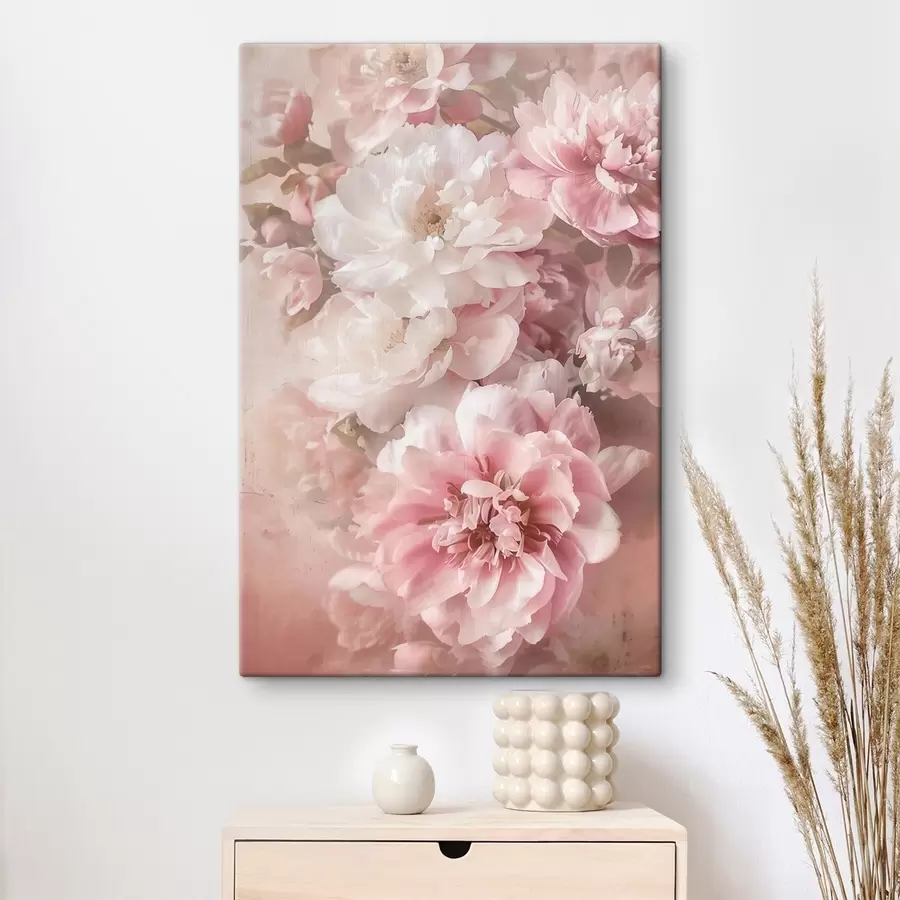 Obraz Delikatne kwiaty piwonii s48566