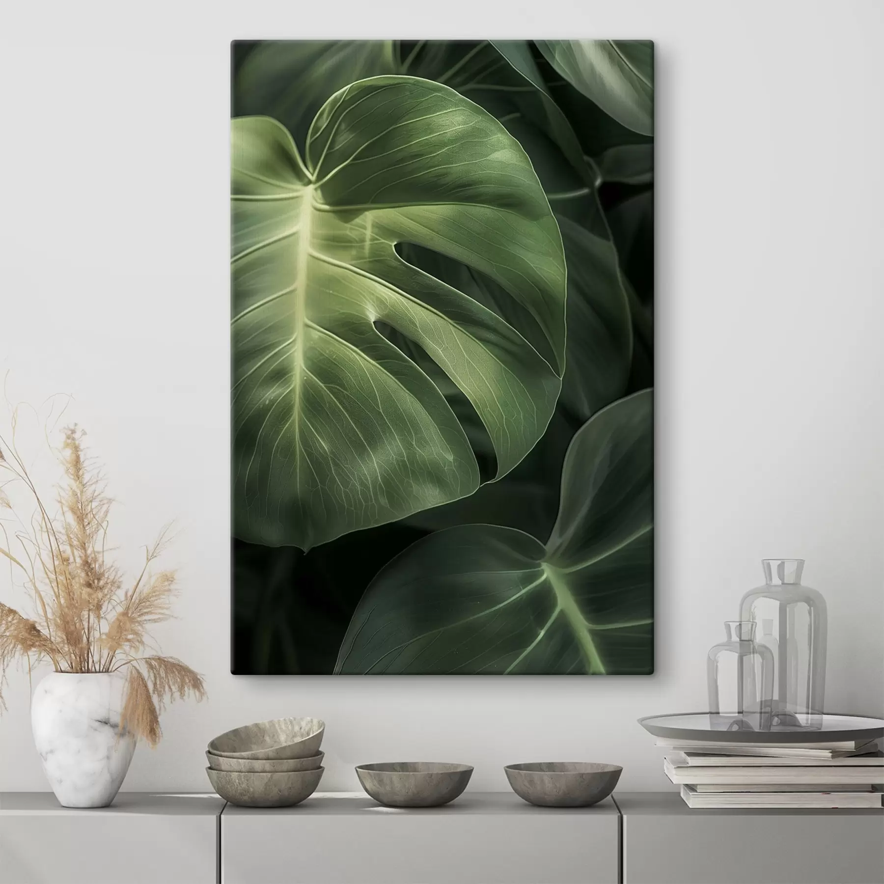 Obraz Duże tropikalne liście s48578