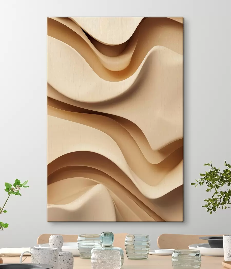 Obraz Abstrakcyjne fale, nowoczesne wnętrza s48586