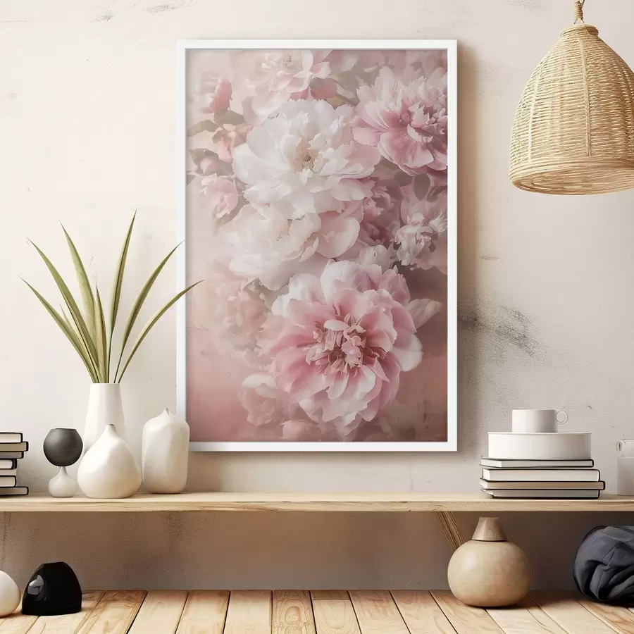 Fototapeta Delikatne kwiaty piwonii f48566