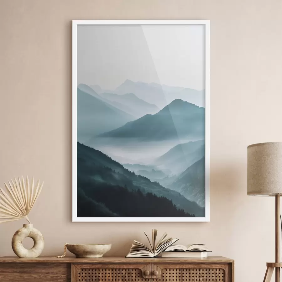 Fototapeta Górski krajobraz w mgle f48568