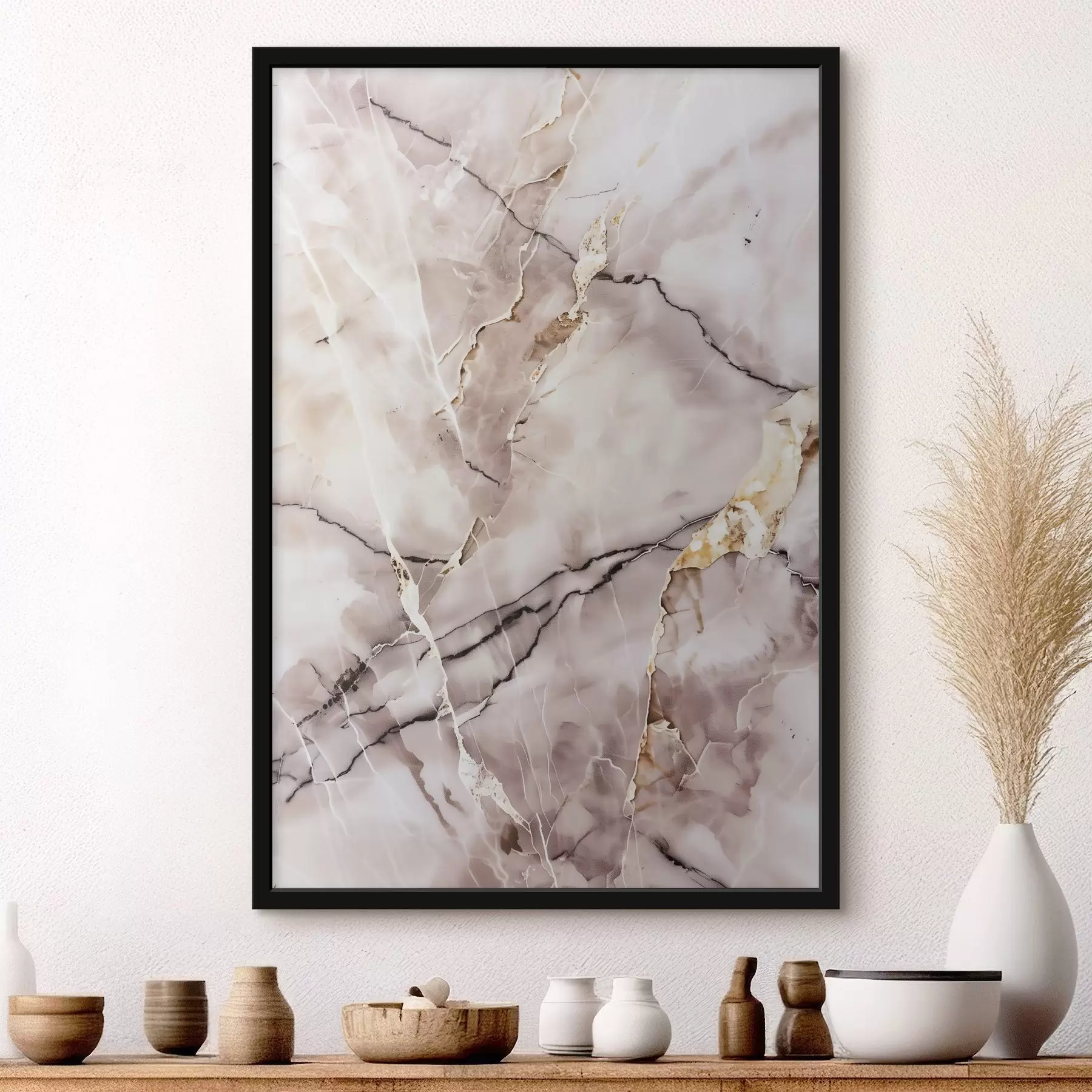 Fototapeta Tekstura marmuru, beżowa f48571