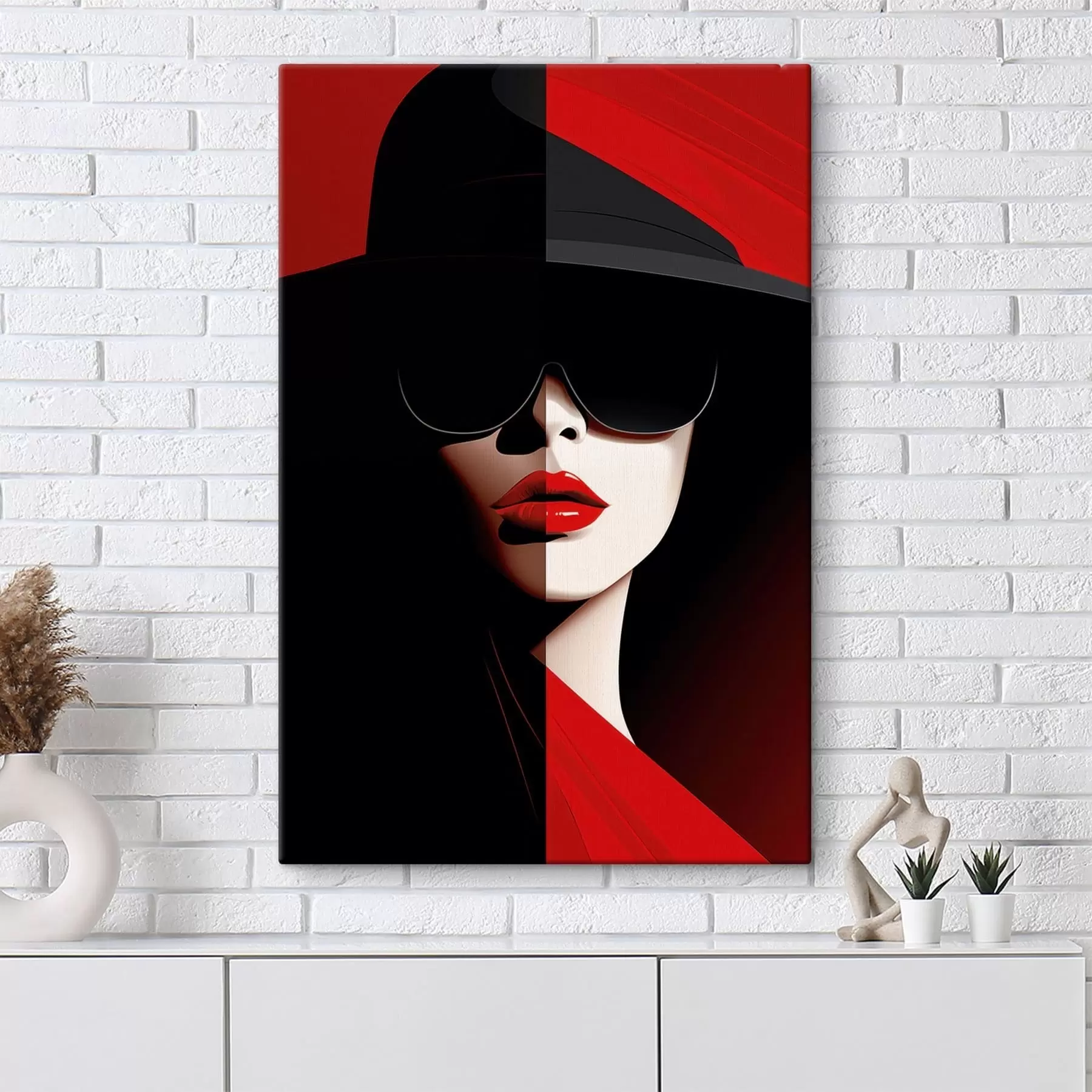 Obraz Kobieta w kapeluszu s48649