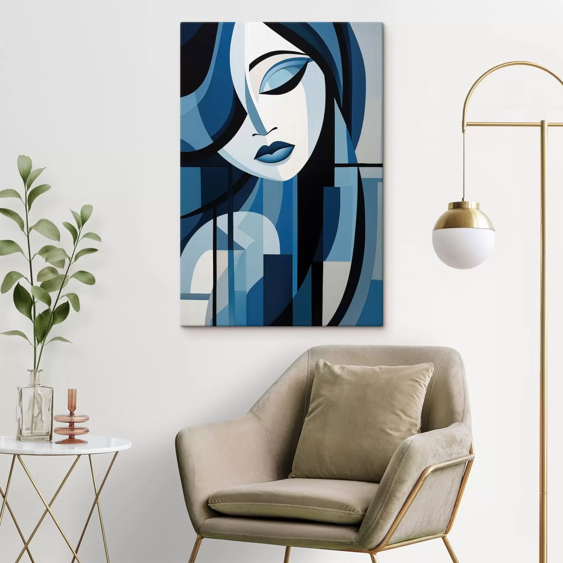 Obraz Abstrakcyjna twarz s48661