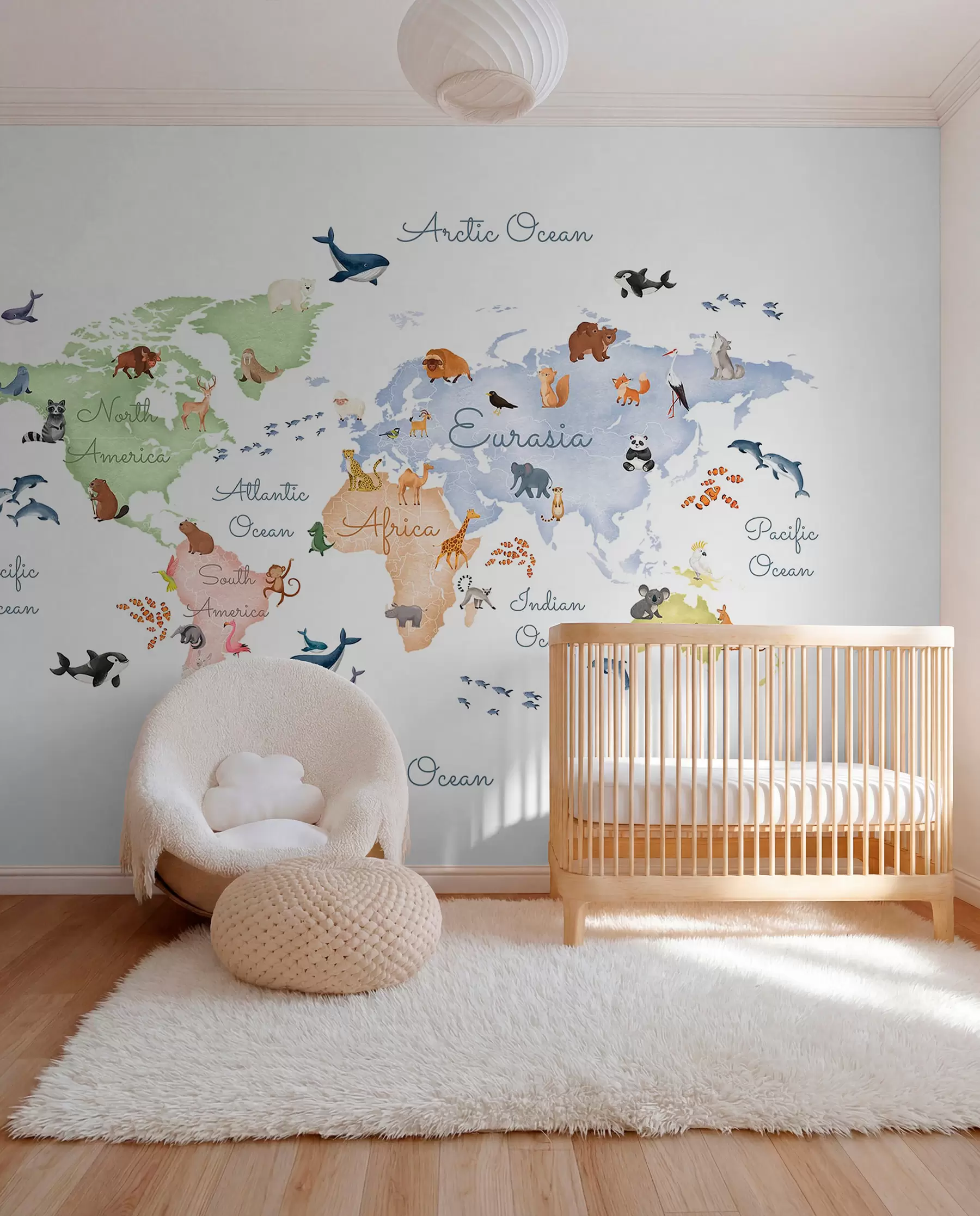 Fototapeta Pastelowy atlas po angielsku c00012en