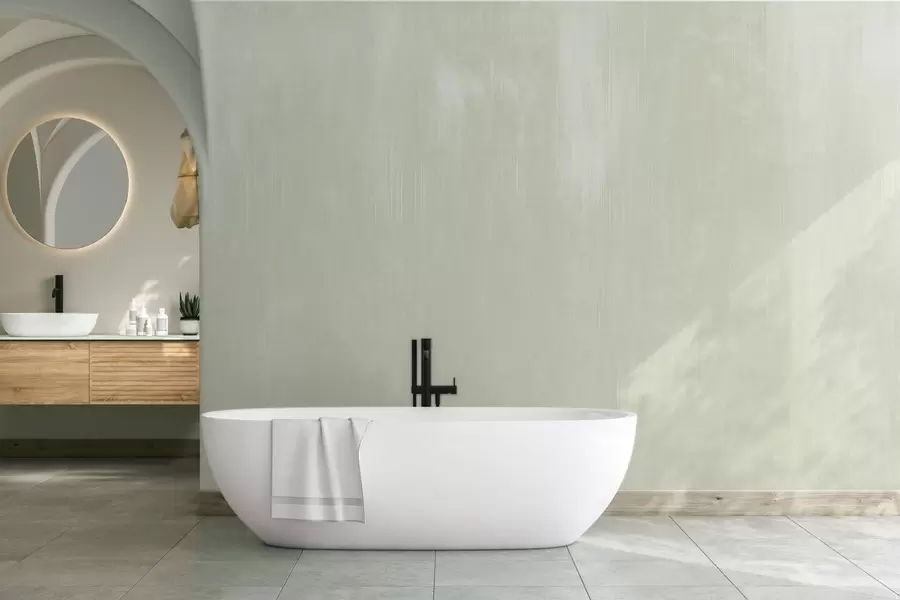 Fototapeta Jasnozielone tło z delikatną pionową fakturą w05121v3