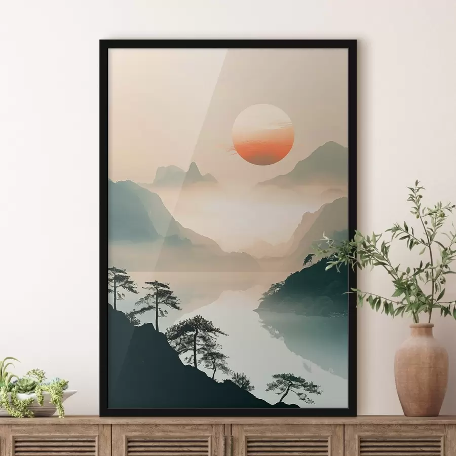 Fototapeta Gałęzie bambusa w stylu orientalnym f48632