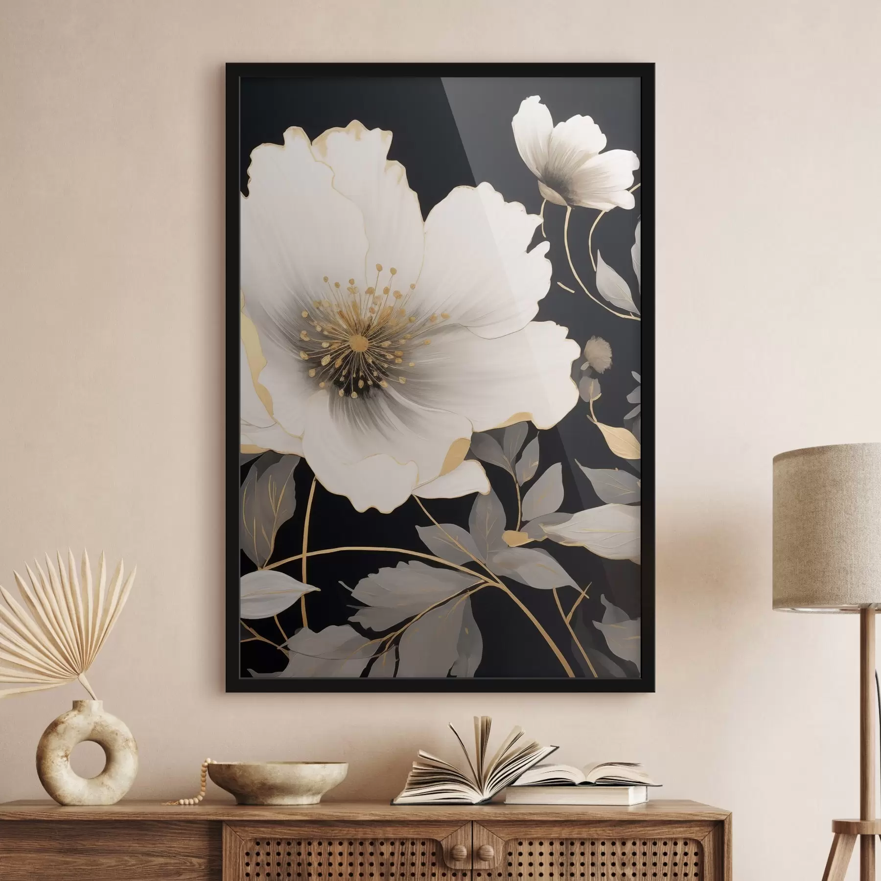 Fototapeta Kwiaty w monochromatycznych barwach f48634
