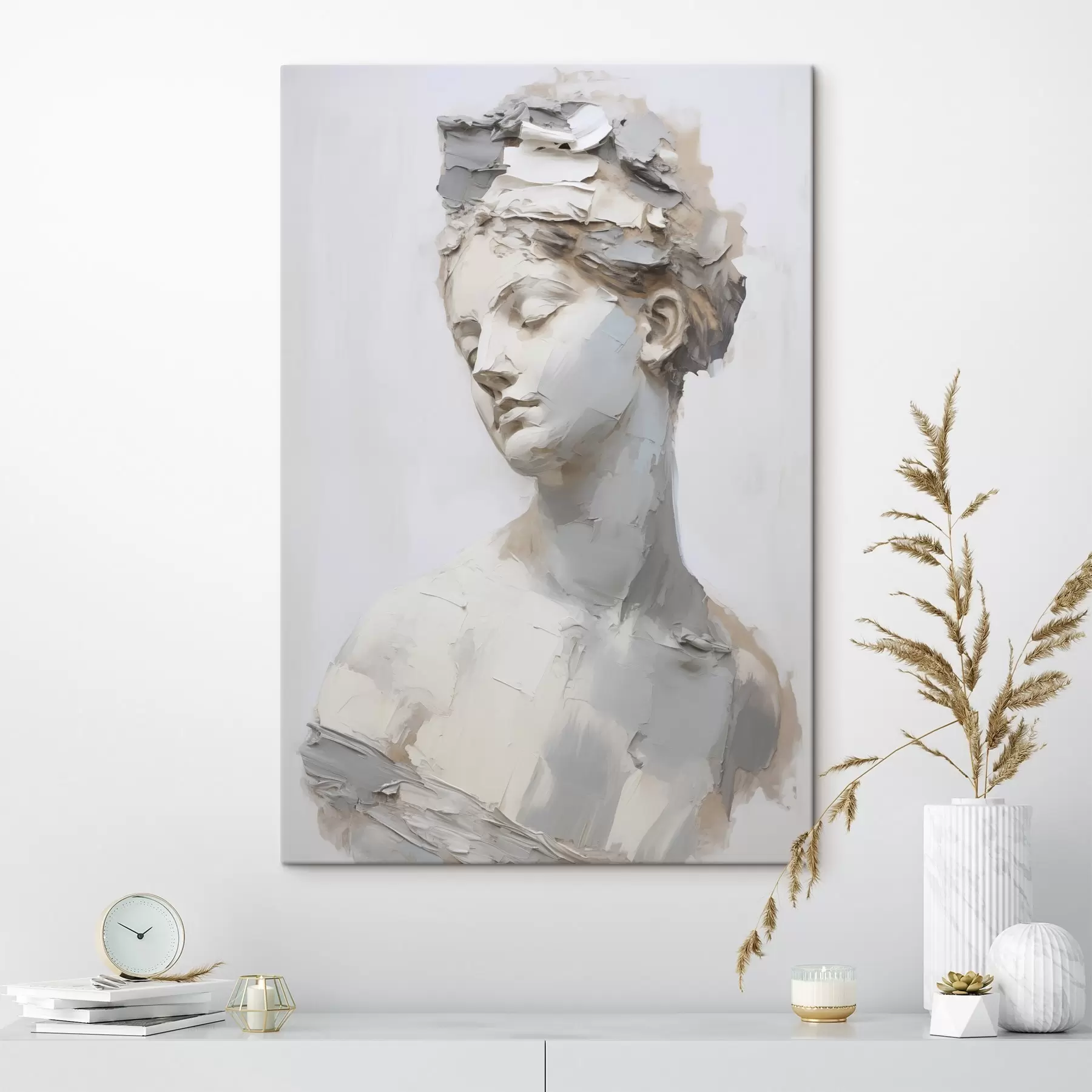 Obraz Antyczne popiersie kobiety, imitacja obrazu s48670