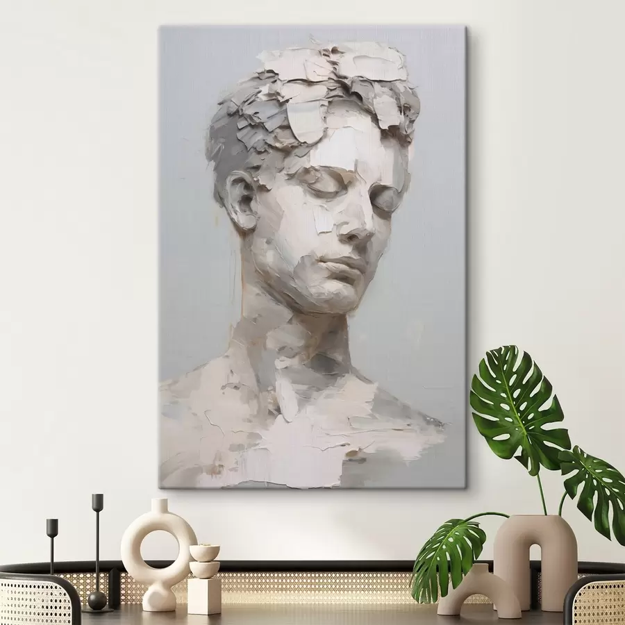 Obraz Antyczne popiersie mężczyzny, imitacja obrazu s48671