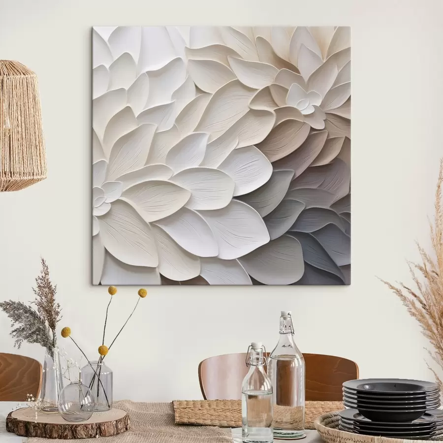 Obraz Abstrakcyjne płatki kwiatów w stylu malarskim s48677