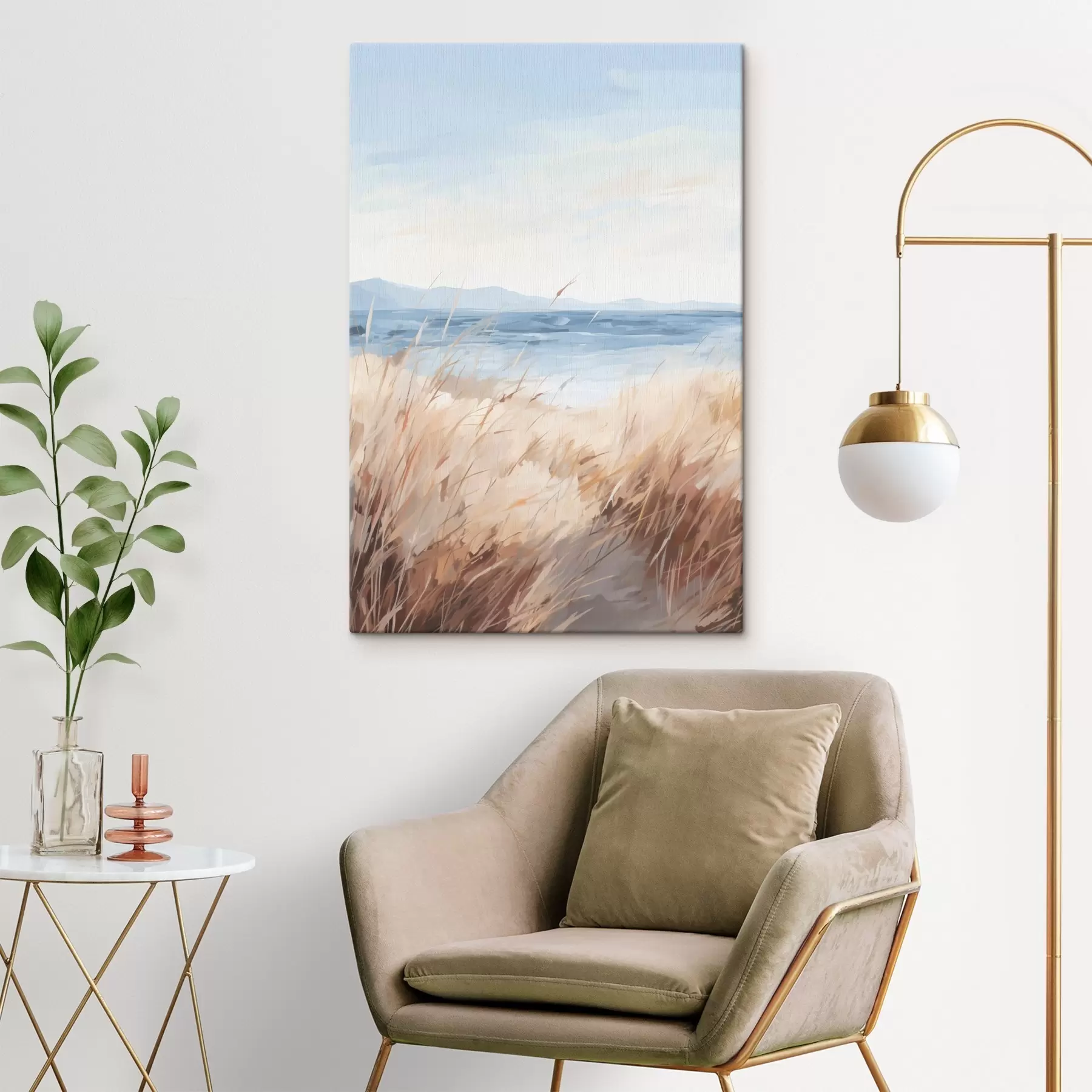 Obraz Krajobraz nadmorski w stylu malarskim s48678