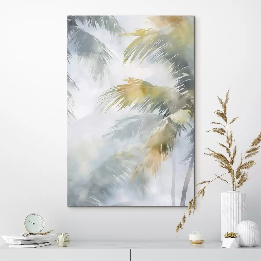 Obraz Abstrakcyjne naśladowanie roślinności w malarstwie s48686