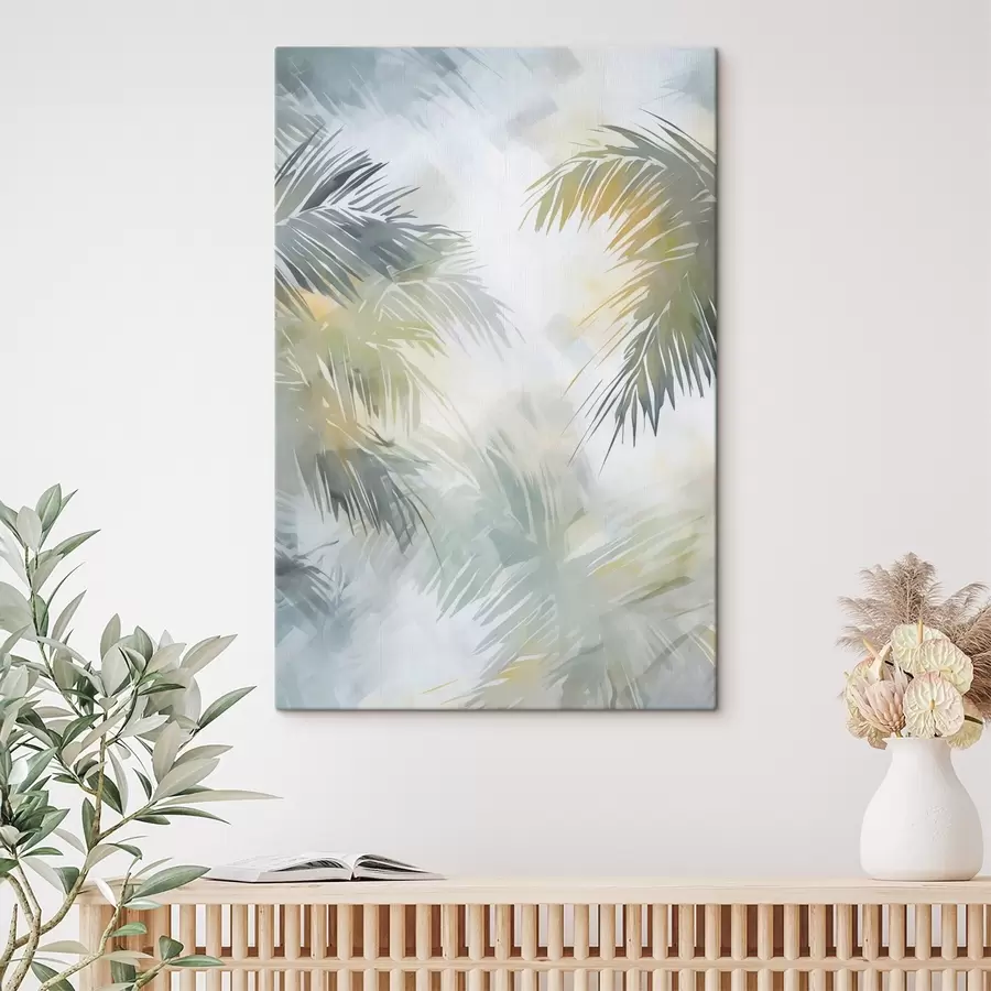 Obraz Abstrakcyjne naśladowanie roślinności w malarstwie s48687