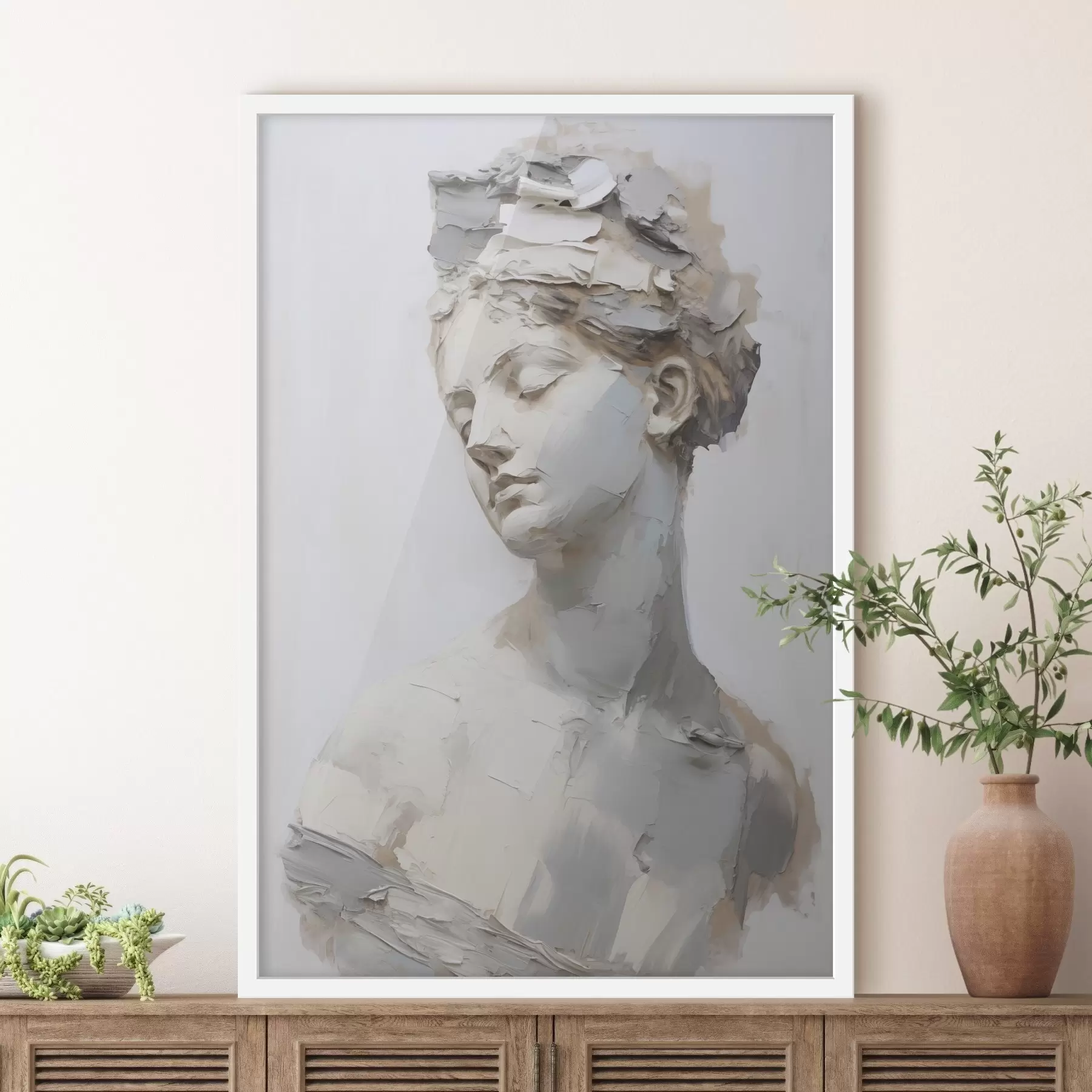 Obraz Antyczne popiersie kobiety, imitacja obrazu f48670