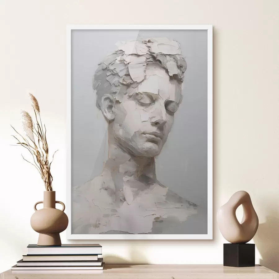 Fototapeta Antyczne popiersie mężczyzny, imitacja obrazu f48671